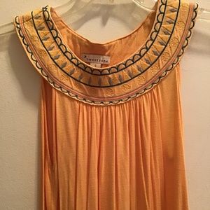 Yellow Dress W/ Decorated Collar by Twentyone